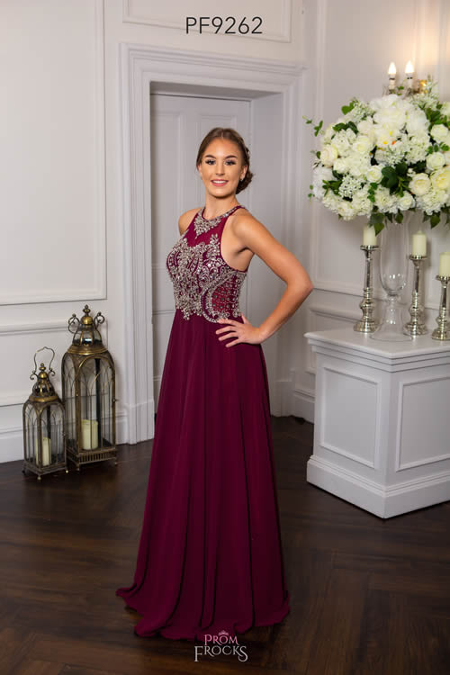 Prom Frocks PF9262 BLACKCURRANT FRONT