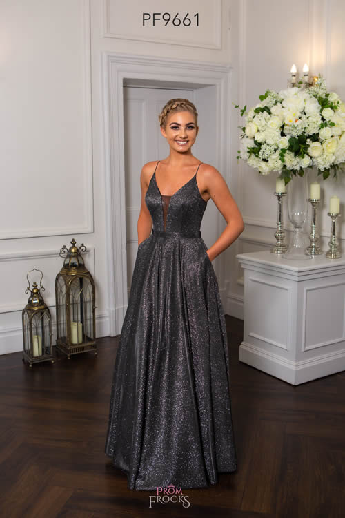 Prom Frocks PF9661 CHARCOAL FRONT