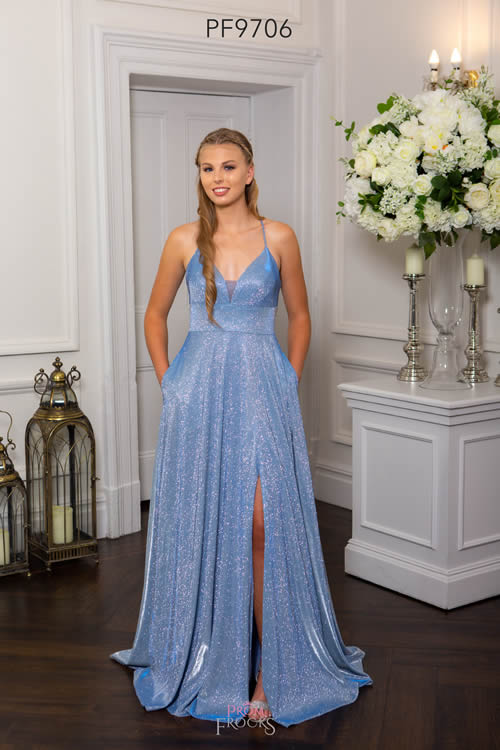 Prom Frocks PF9706 SKY BLUE FRONT