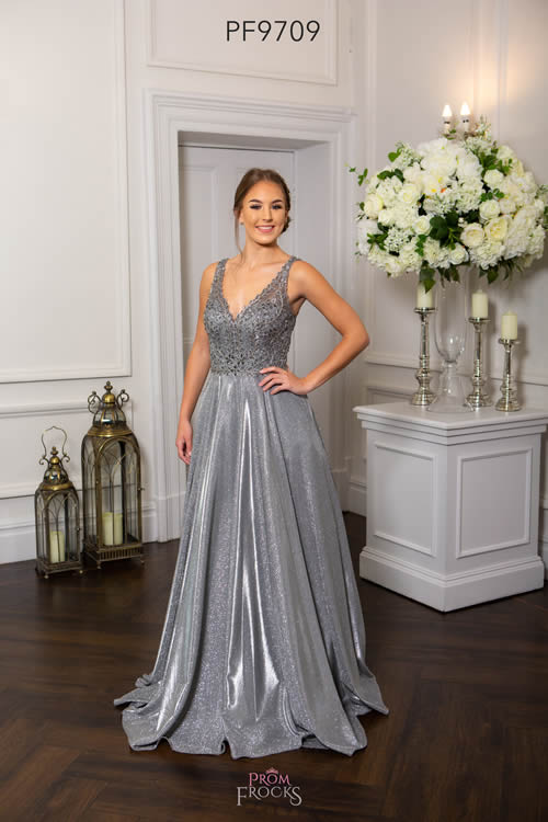 Prom Frocks PF9709 PEWTER FRONT