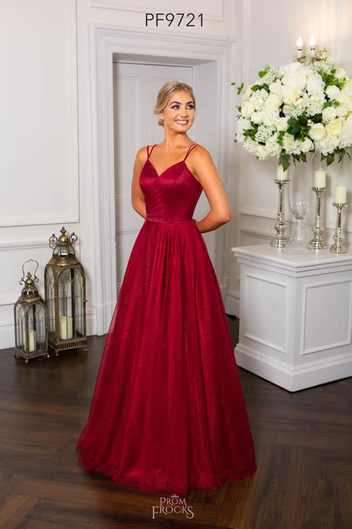 Prom Frocks PF9721 BURGUNDY FRONT