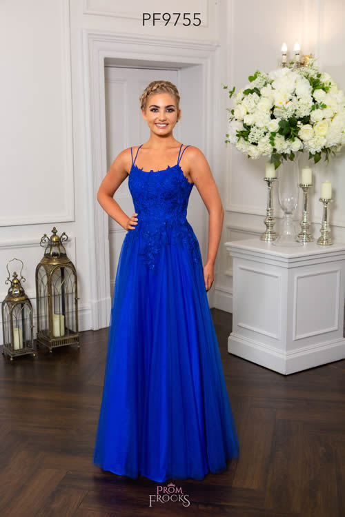 Prom Frocks PF9755 ROYAL BLUE FRONT