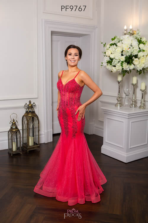 Prom Frocks PF9767 CORAL FRONT