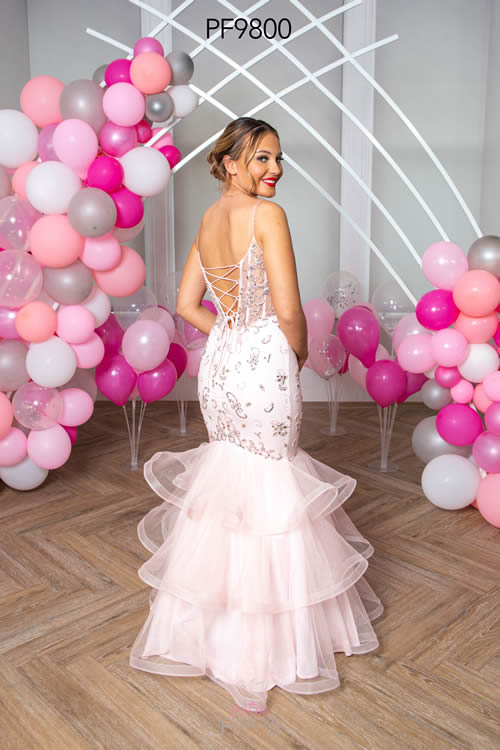 Prom Frocks PF9800 PALE PINK BACK