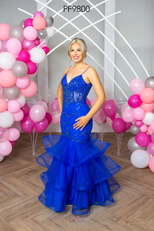 Prom Frocks PF9800 ROYAL BLUE FRONT