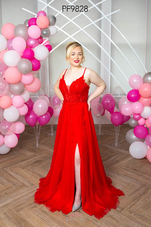 Prom Frocks PF9828 RED FRONT